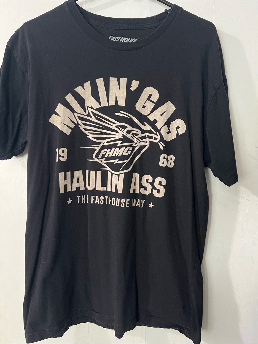 Black Graphic Tee - Mixin' Gas Haulin' Ass